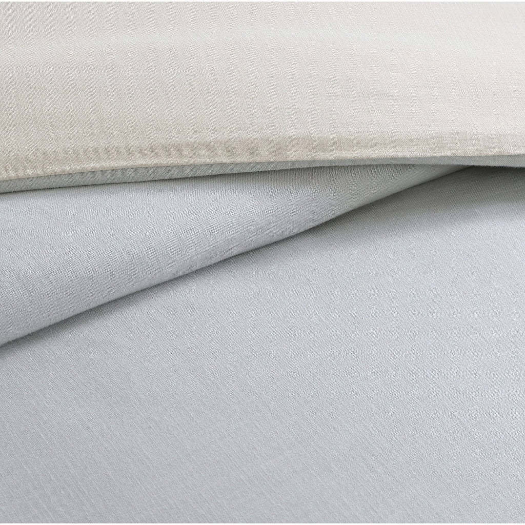 Washed Cotton Reversible Duvet Cover Set F158930
