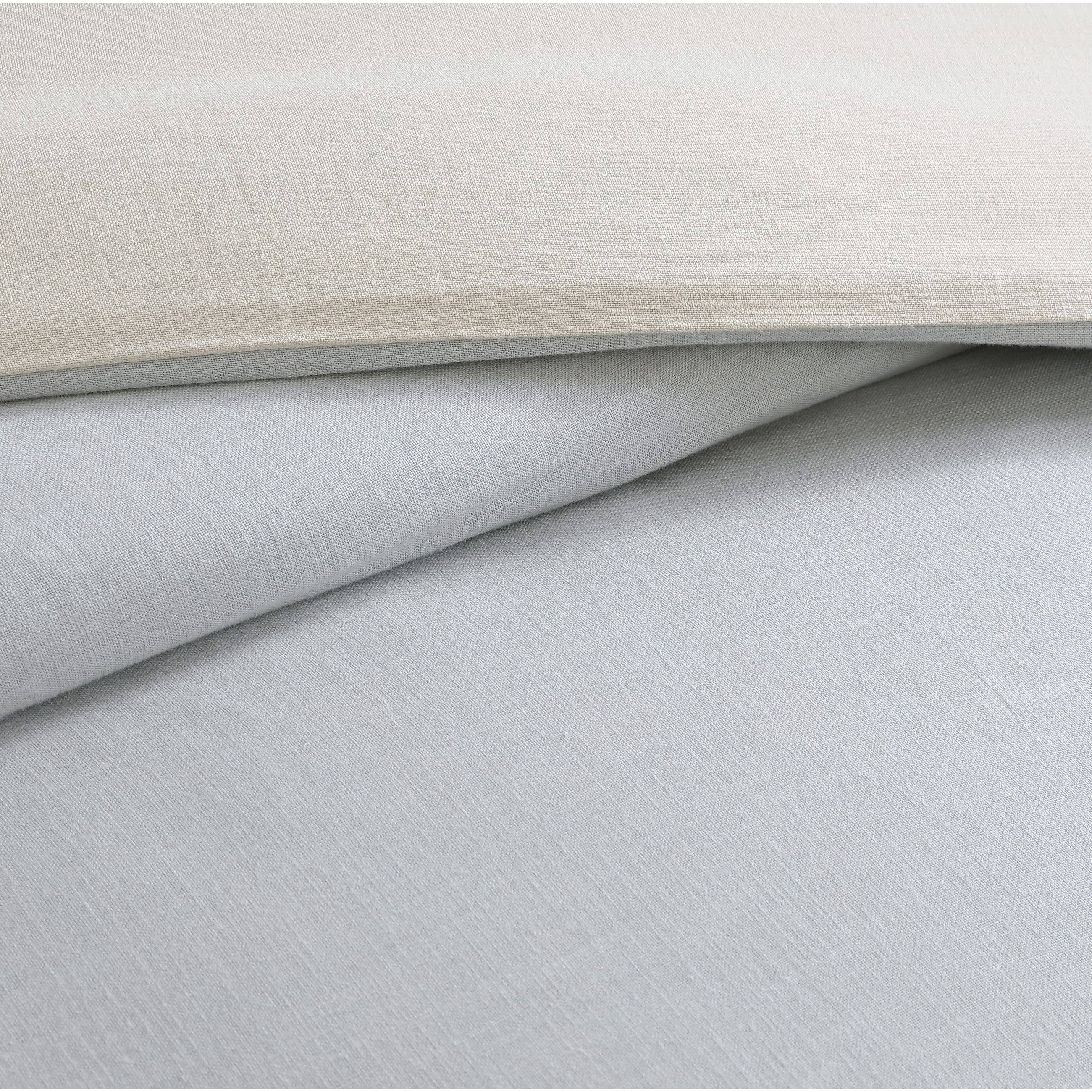 Washed Cotton Reversible Duvet Cover Set F158930