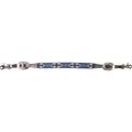 Blue Beaded Wither Strap L819