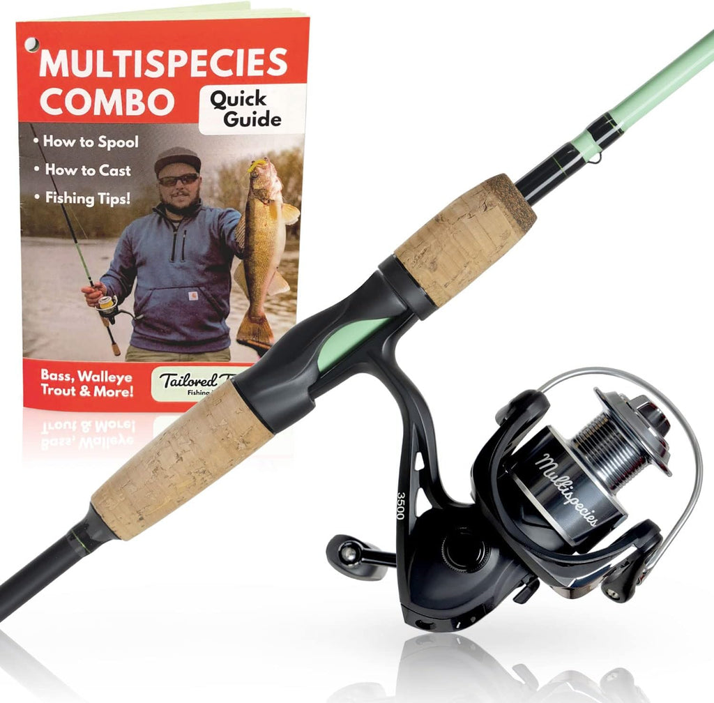 Multispecies Spinning Combo Fishing Rods Reels F7879
