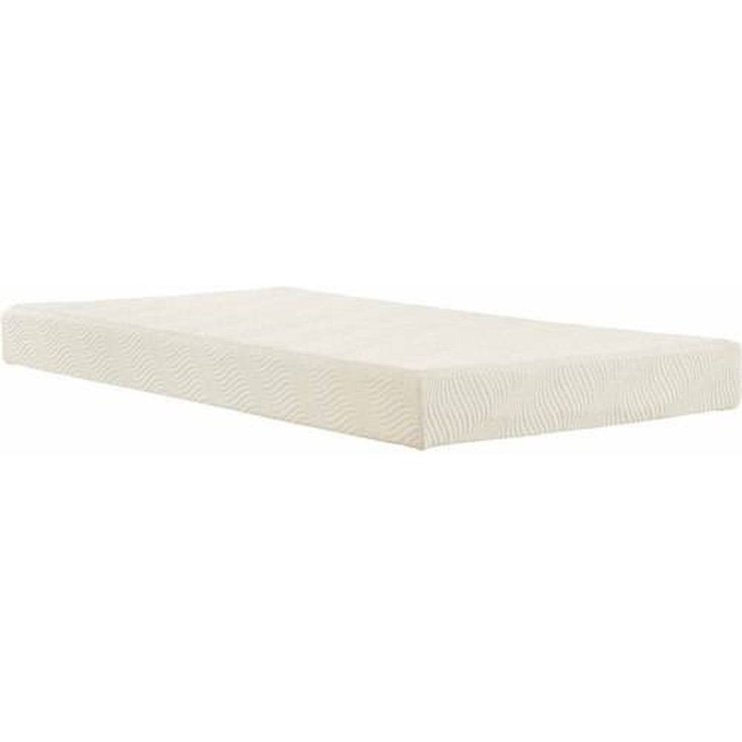 Twin White 6 inch Memory Foam Mattress S2873
