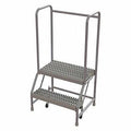 2 Step Aluminum Rolling Ladder A814