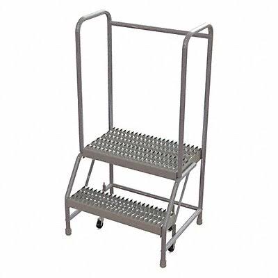 2 Step Aluminum Rolling Ladder A814