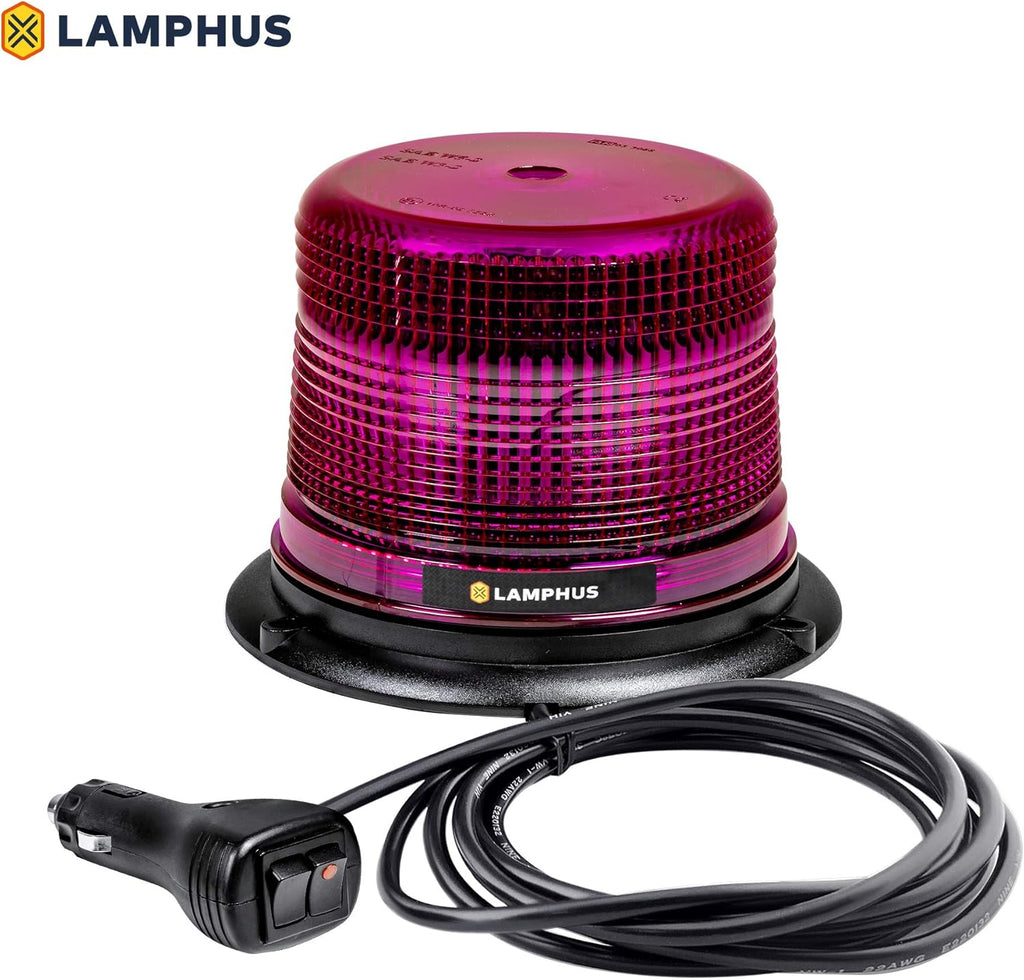 5" 12W Blue LED Beacon Warning Strobe Light, Pack of 2 K164