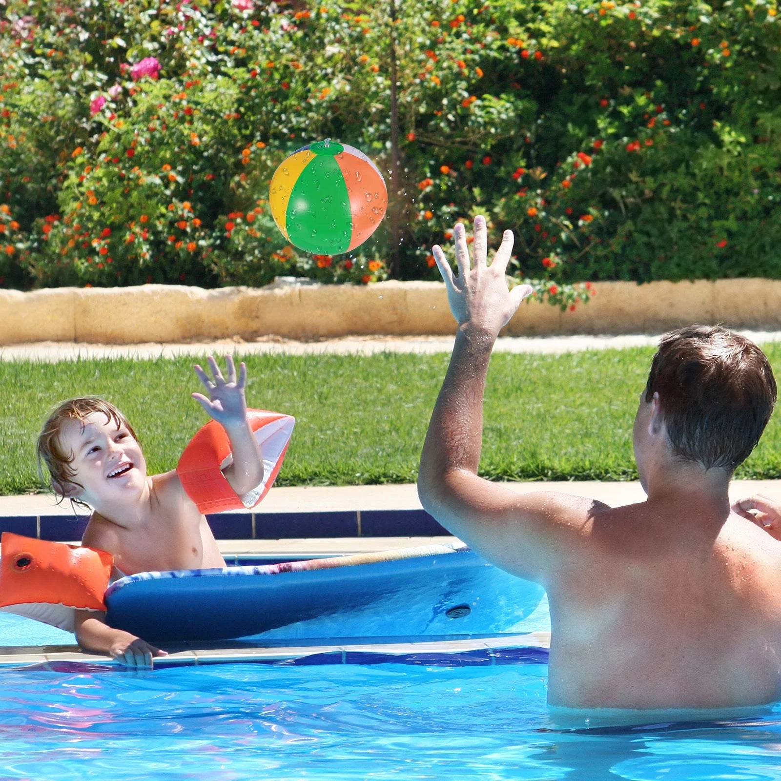 12 Pcs Inflatable Beach Balls Pool Toys Y7193