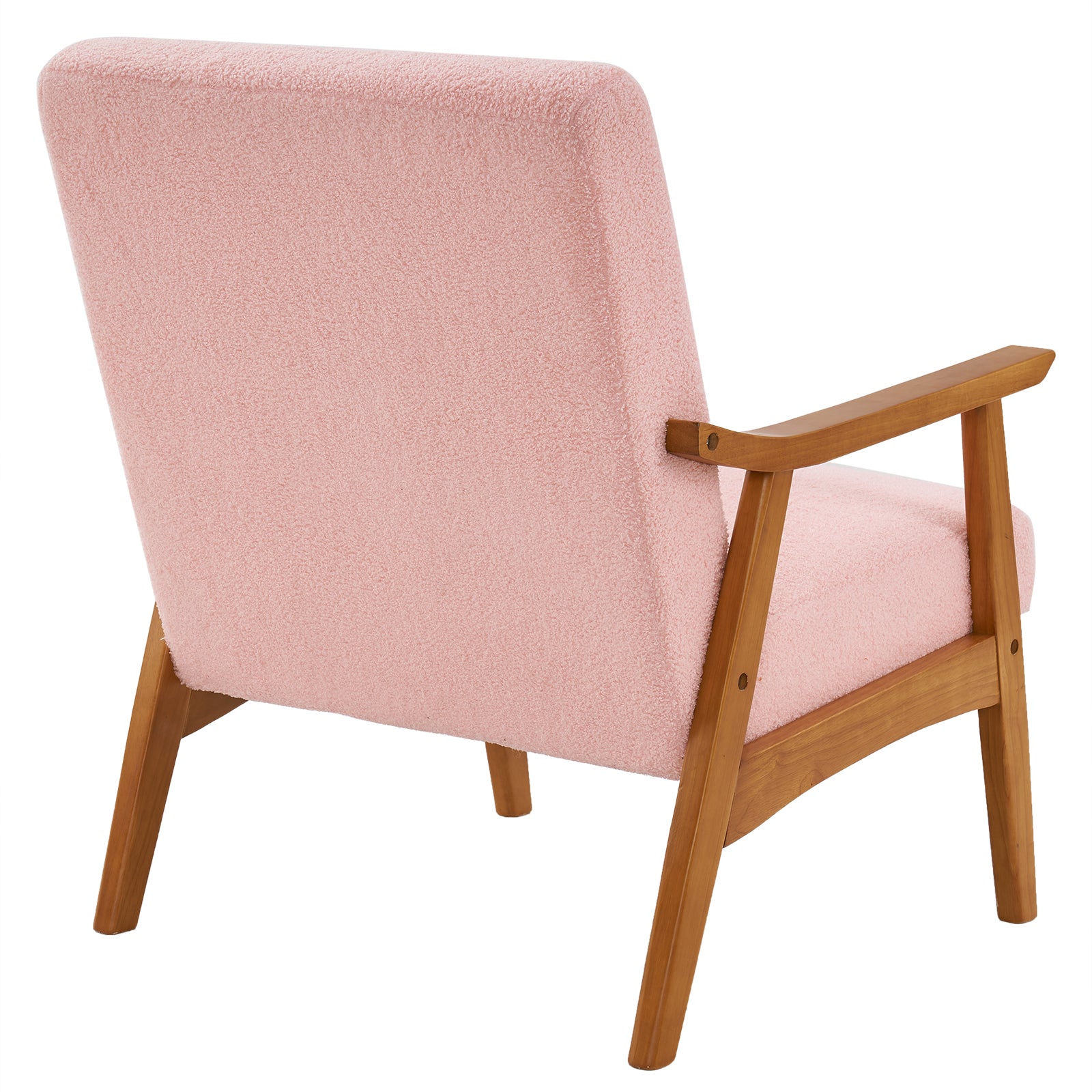 Pink Teddy Velvet Lounge Chair A490304