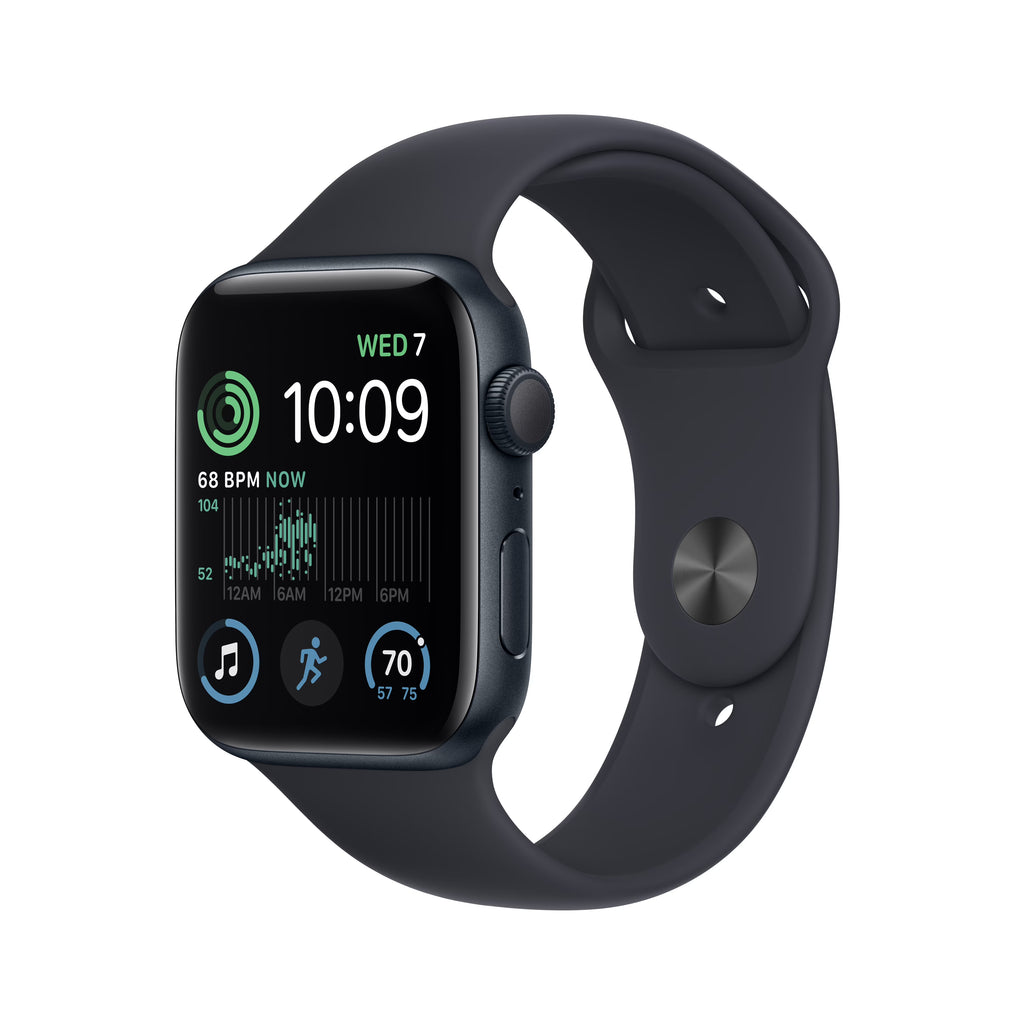 Apple Watch SE 2nd Generation GPS 44mm Midnight Aluminum Case Sport Band D85295