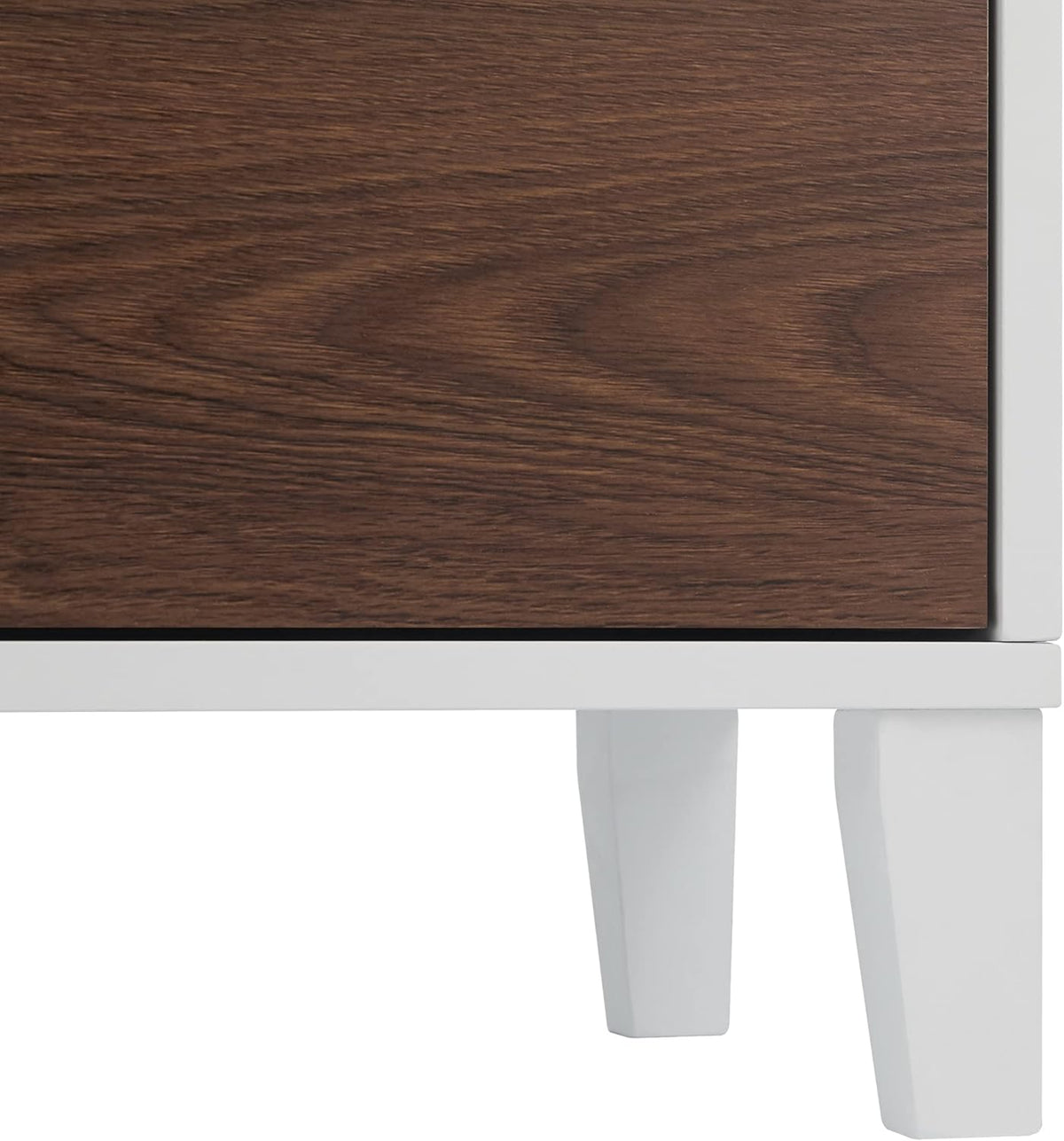 White Natural Wood Bathroom Linen Cabinet L768230