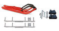 Red XPT Snowmobile Skis with 4.5" Shaper Bars Complete Kit M576