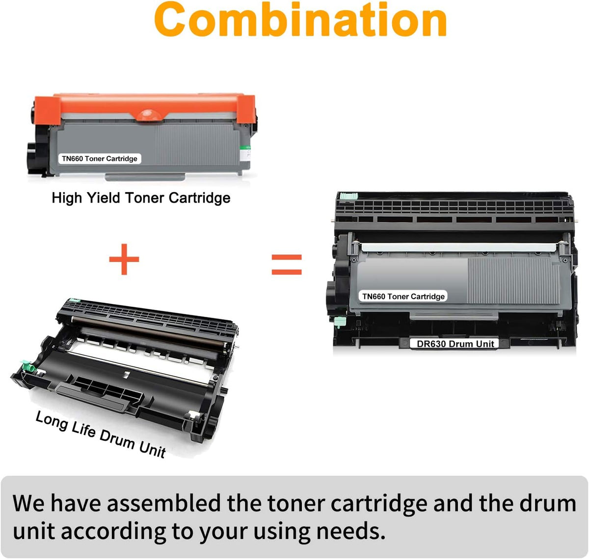 Compatible Drum Unit and Toner Cartridge Combo Pack of 2 J25175