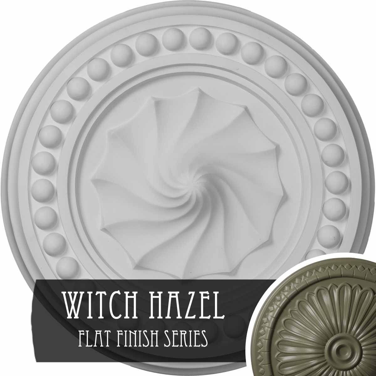 15 3/4 inch x 2 inch Ceiling Medallion Hand-Painted Witch Hazel F557309
