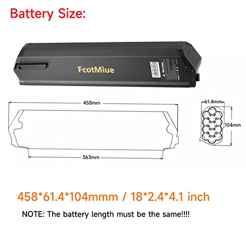 48V 17.5Ah 840Wh Ebike Replacement Battery Pack Lithium Li-ion Batteries P49651