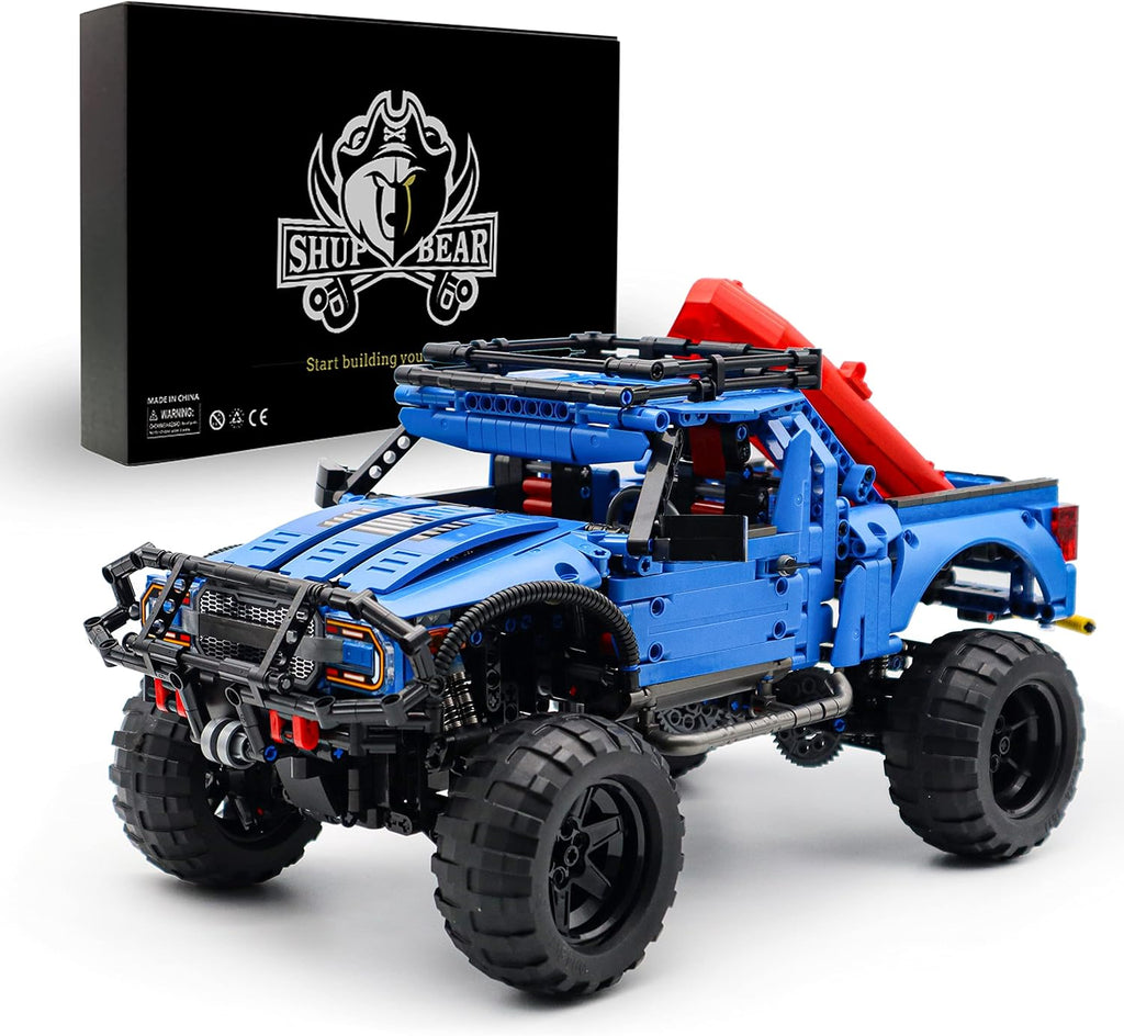 Blue Racing Car Off-Road Vehicle Building Blocks Kit Toy (1630PCS) S993016