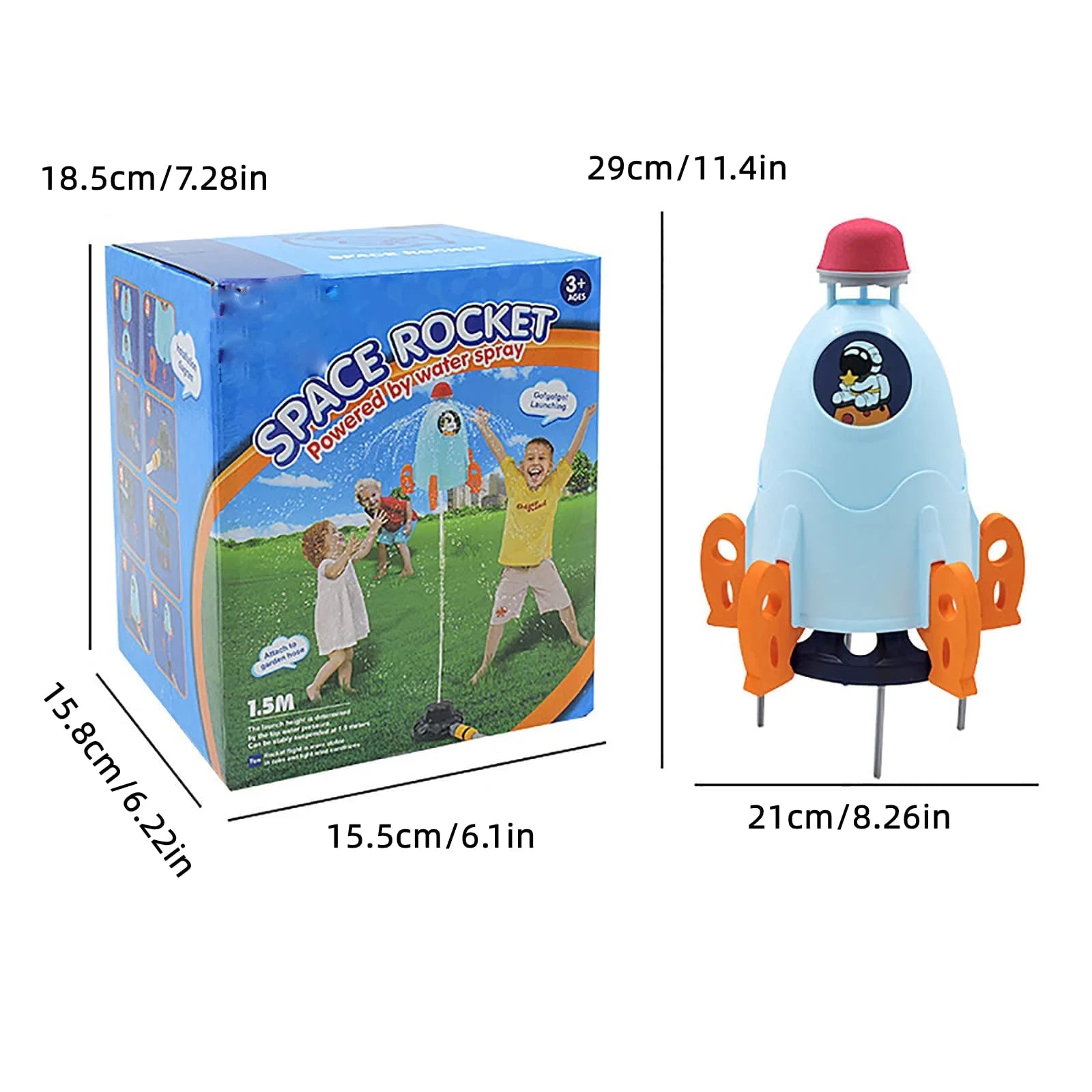 Water Rocket Sprinkler Toy for Kids M514620