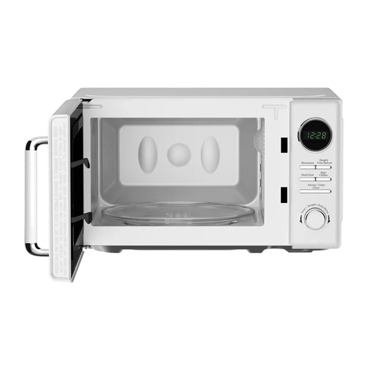 White 0.7 Cubic Feet 700W Countertop Microwave E875
