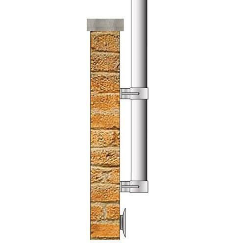 Vertical Wall Mount Flagpole F24912