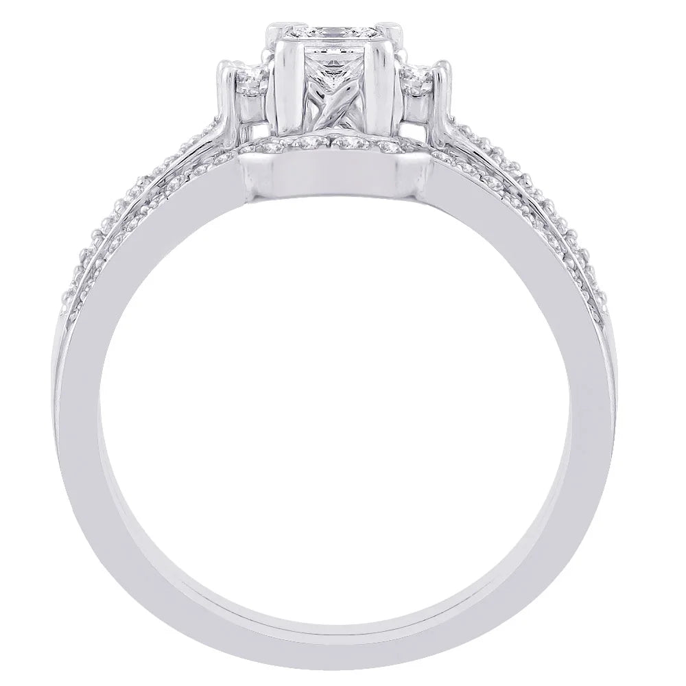 14K White Gold Diamond Bridal Engagement Set G539365