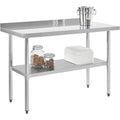 18 GA 430 Series SS Top Workbench with Galvanized Shelf V602797