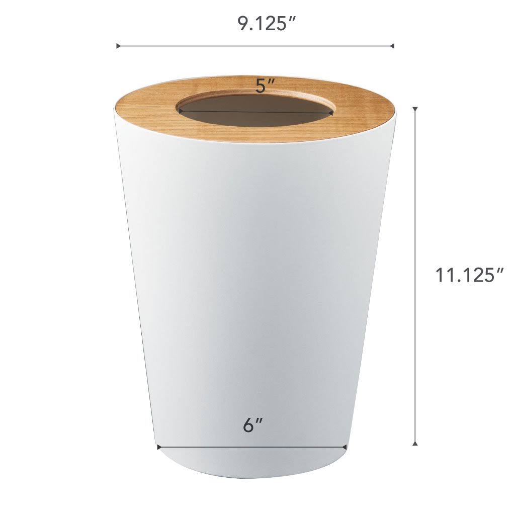 Black Round Trash Can S812681