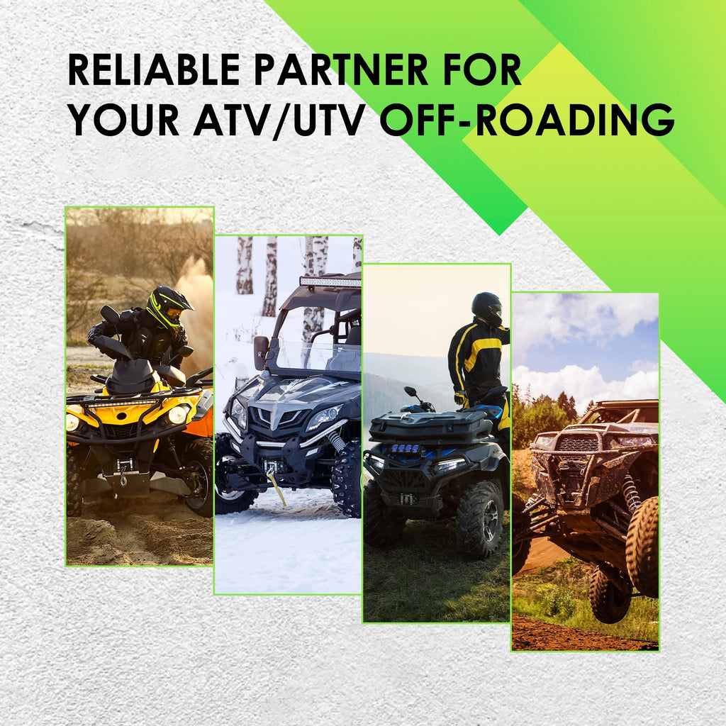5500 lb 12V DC Electric UTV Winch with 50ft Synthetic Rope and Mounting Bracket G800533