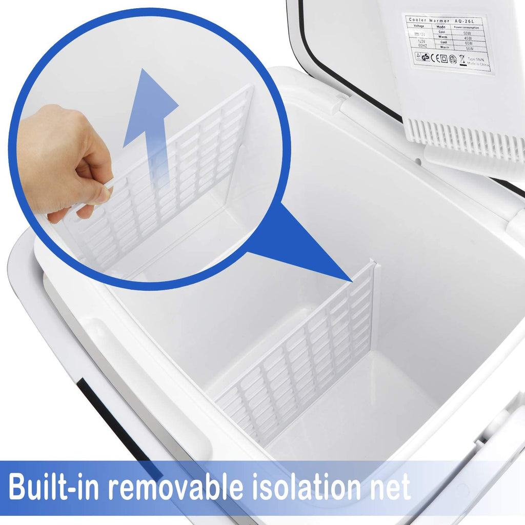 12V DC 28 Quart Portable Car Refrigerator Cooler and Warmer R82594