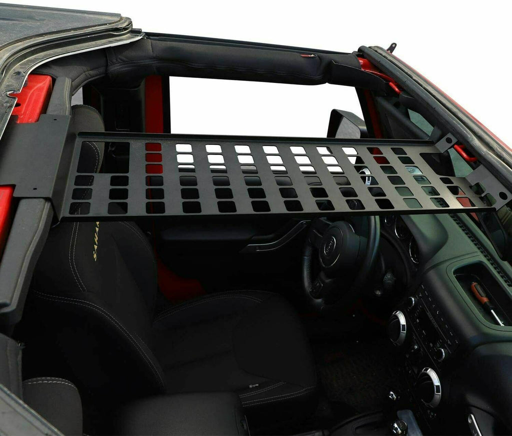 Black Roof Rack Hard Top Molle Luggage Panel Q38781