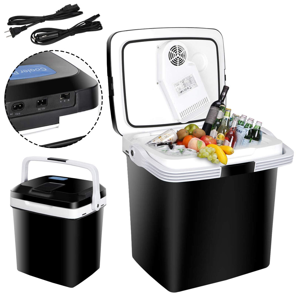 12V DC 28 Quart Portable Car Refrigerator Cooler and Warmer R82594