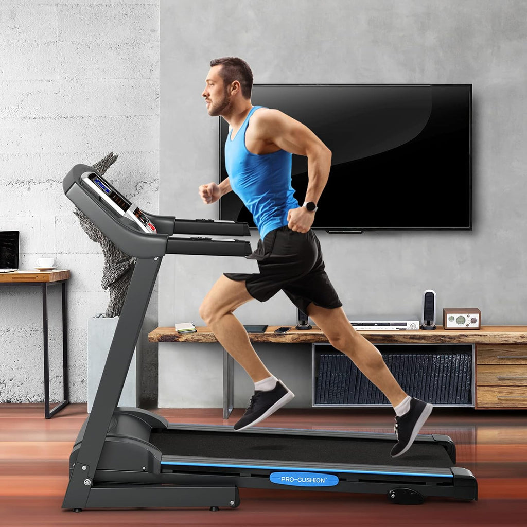 Folding Treadmill with 12 Preset Program and LCD Monitor Z625941