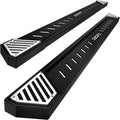Textured Black Steel Running Boards Side Step Rails X28318