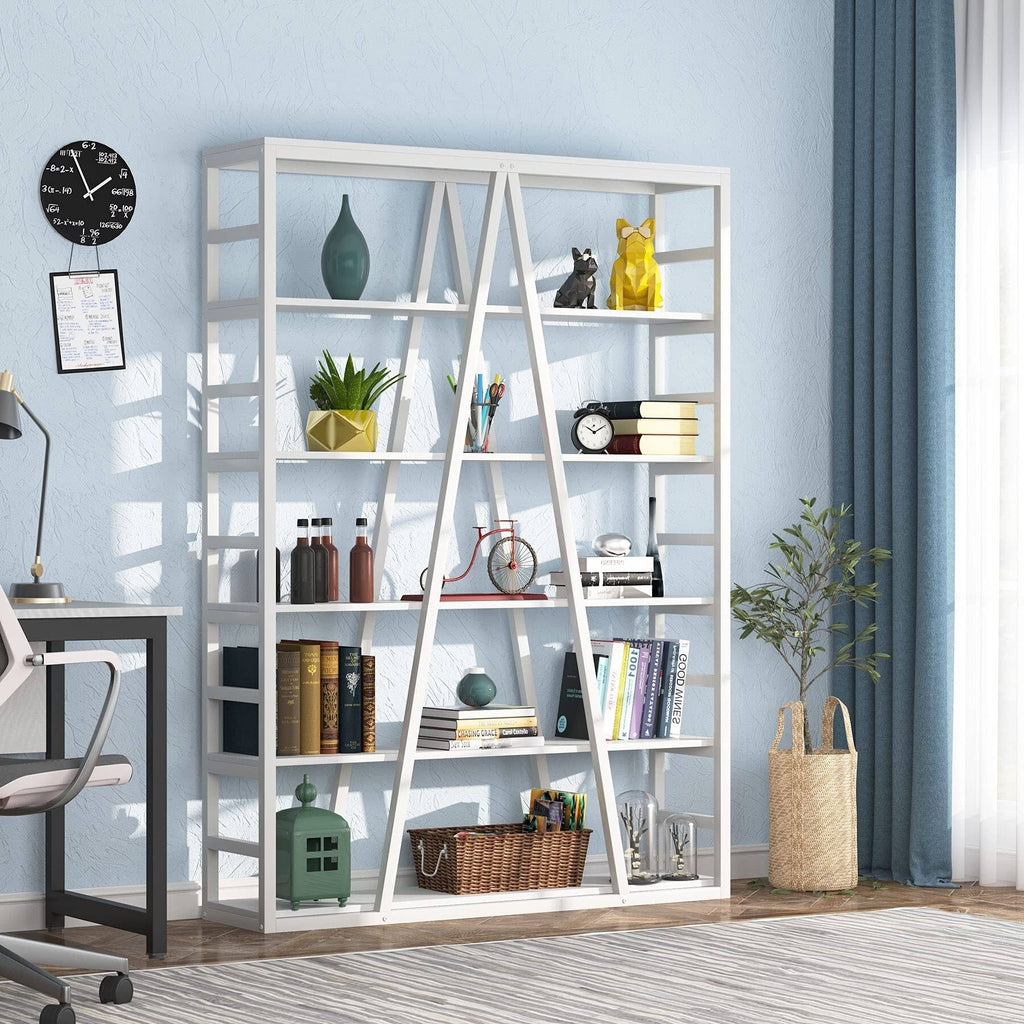 White Open Bookshelf B97825