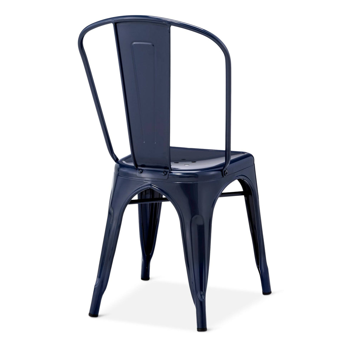 Navy Metal Dining Chair N104