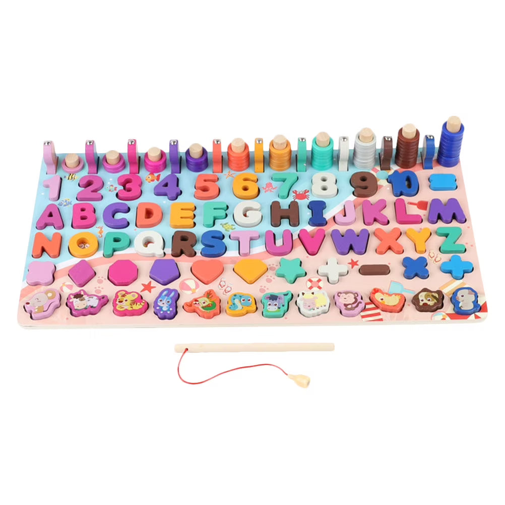 Wooden Magnetic Fishing Toy Game W5666