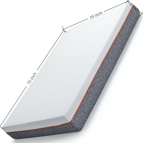 6 Inch Twin Size Cooling Gel Memory Foam Mattress C154