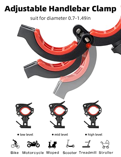 Adjustable Bike Phone Holder Handlebar Clip for 4.1" - 6.7" Smartphones S11052