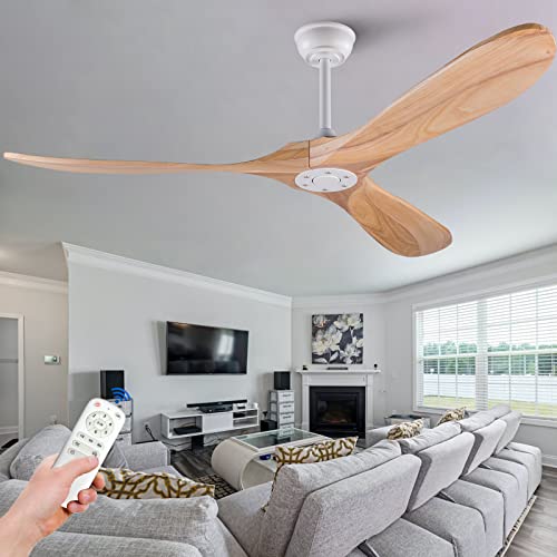 60 inch Solid Wood Ceiling Fan with Remote Control F13481