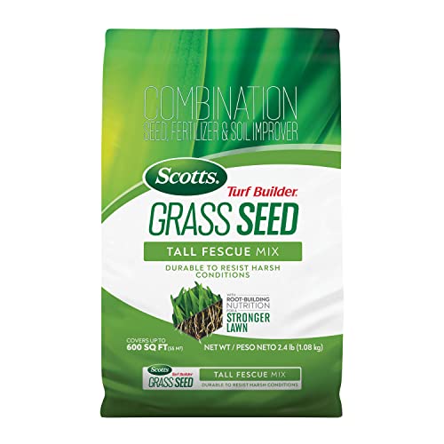 Tall Fescue Grass Seed Mix with Fertilizer and Soil Improver, 5.6 lbs. A7185