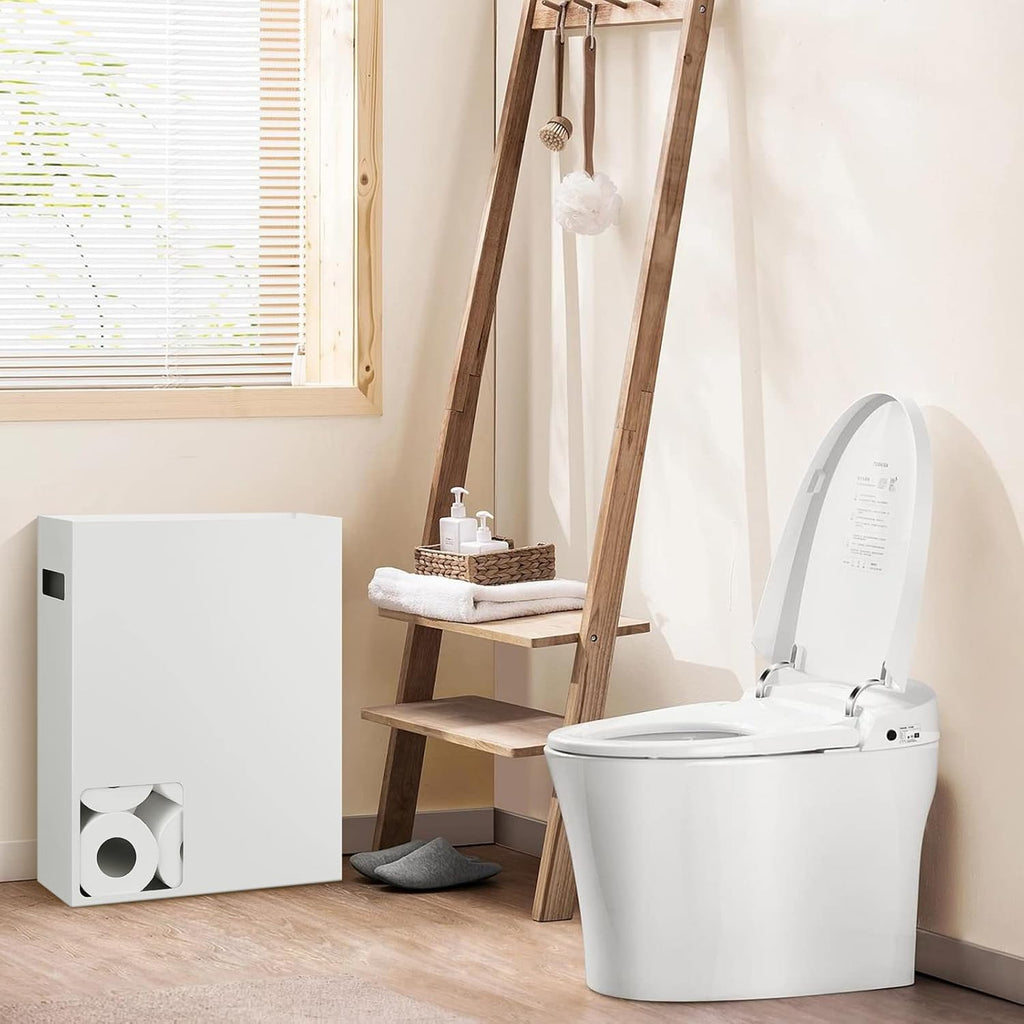 White Toilet Paper Storage Organizer C804976