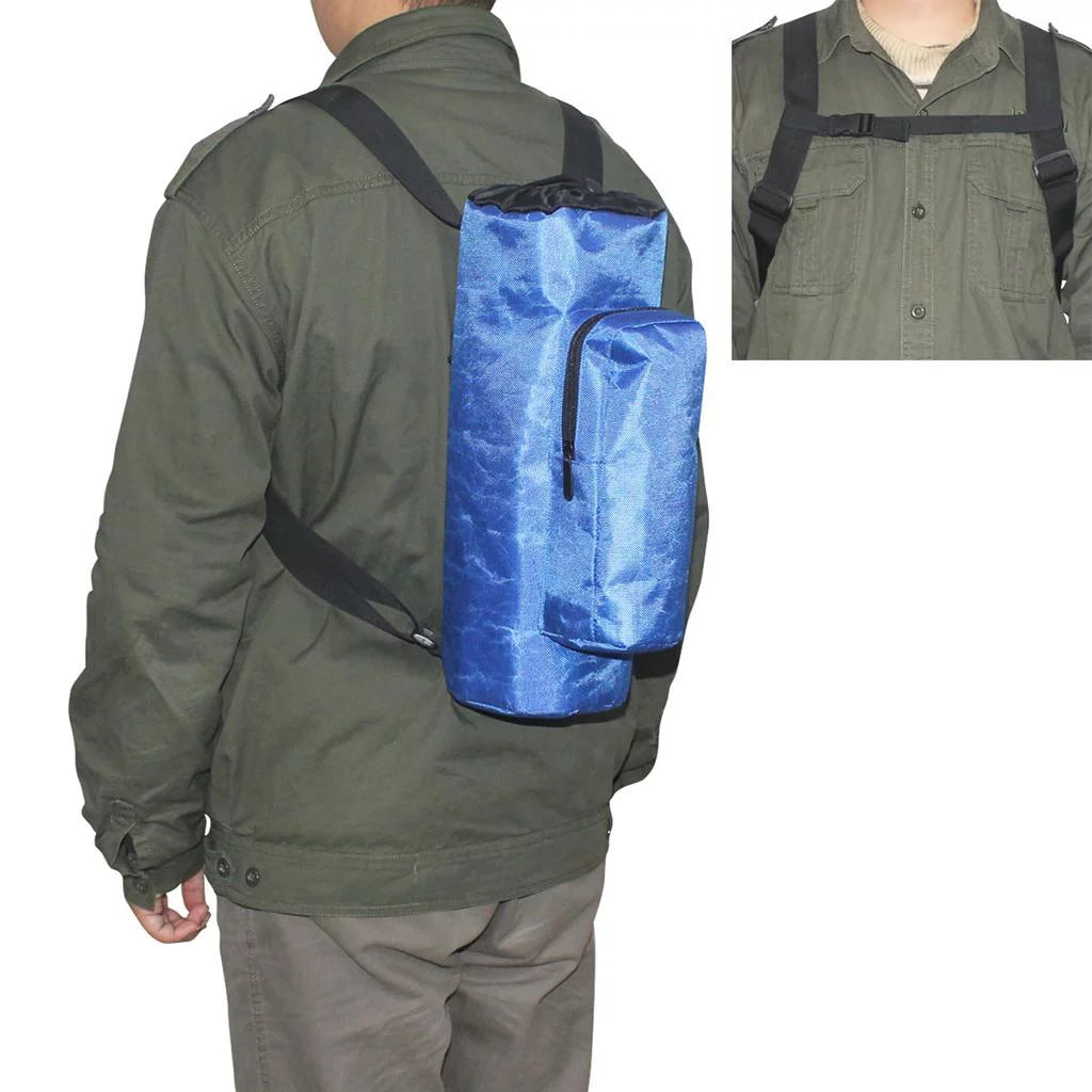 Oxygen Cylinder Tank Holder Backpack Sleeve Bag With Adjustable Shoulder Strap And Side Pockets Y83035