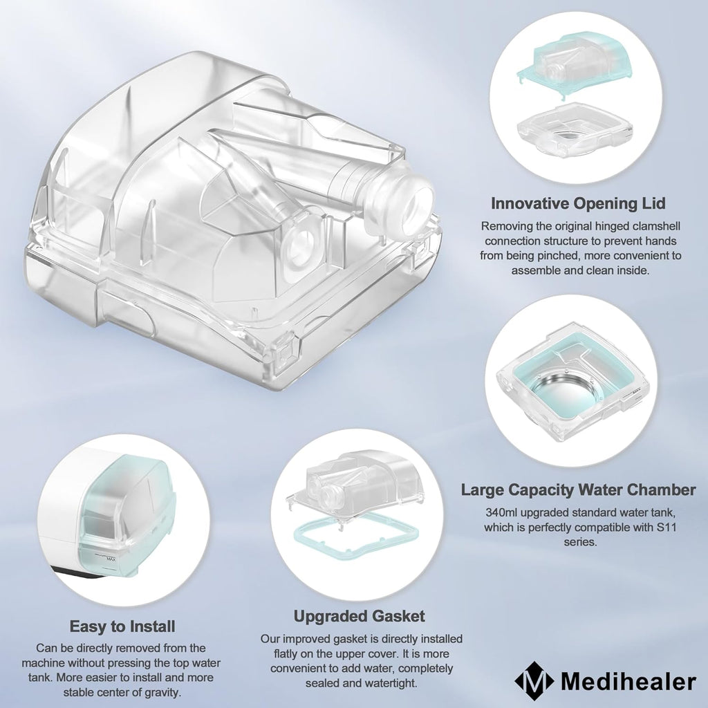 Transparent 380ml Humidifier Water Tub for Air Sense 11 I561753