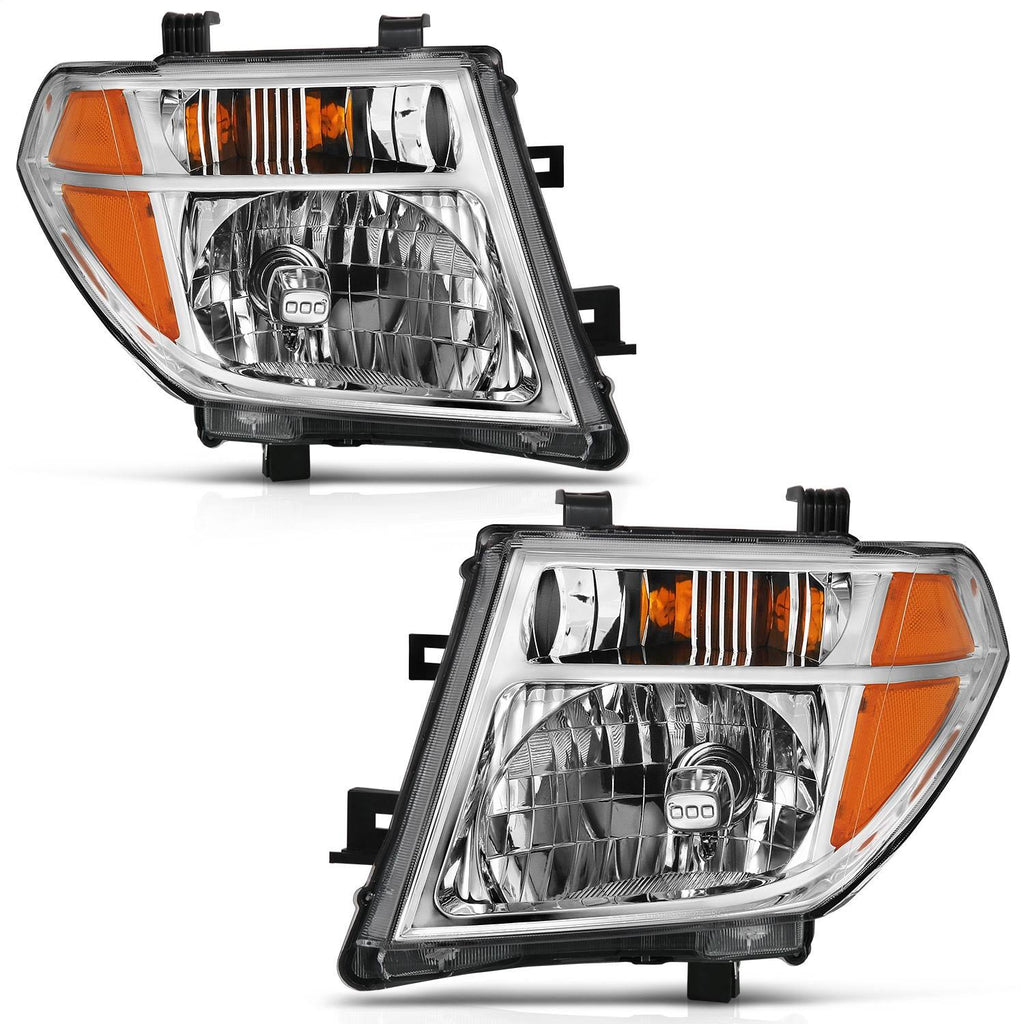 Crystal Headlight Chrome Amber W3278