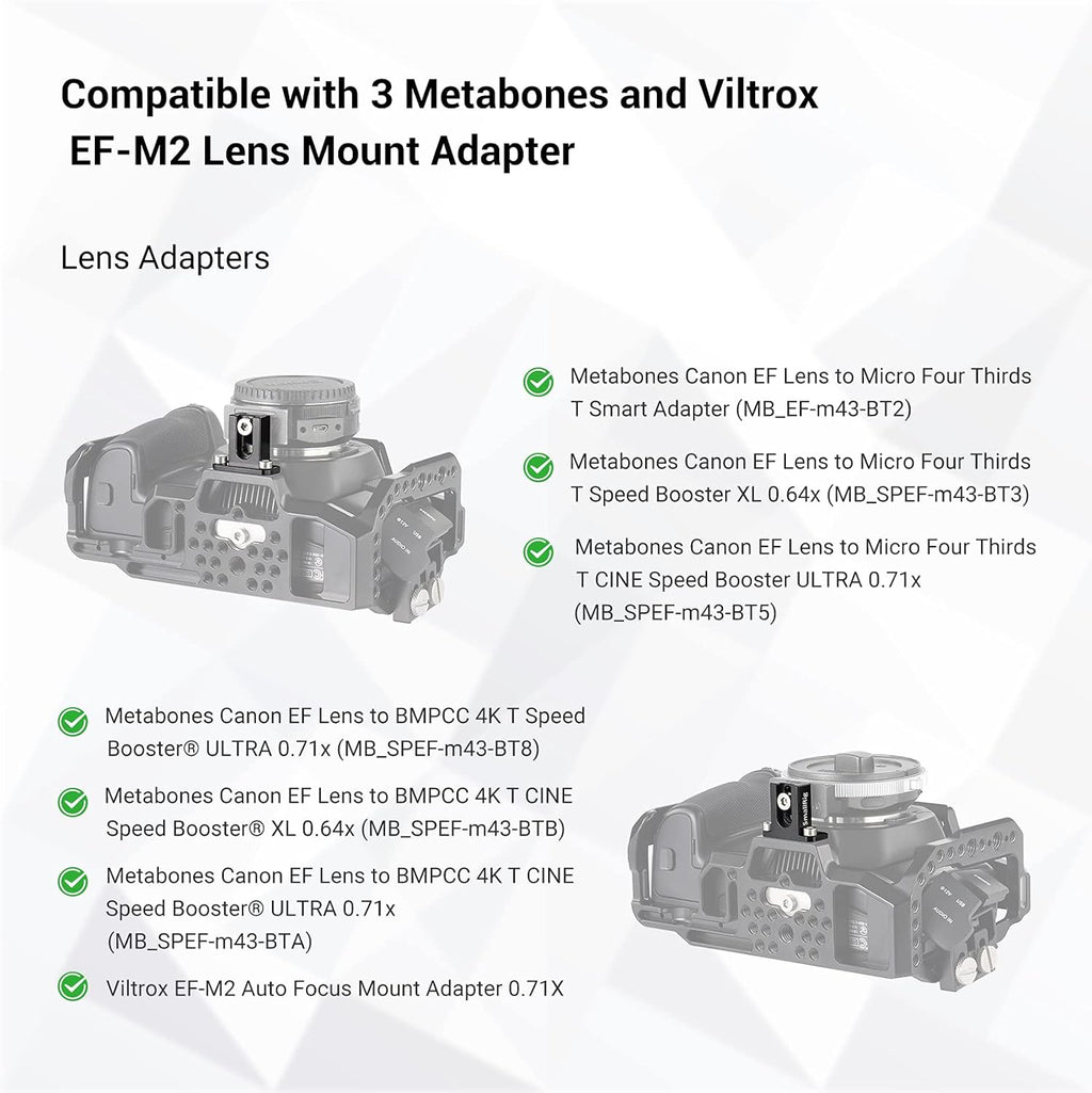 Lens Mount Adapter Support for BMPCC 4K Cage E771