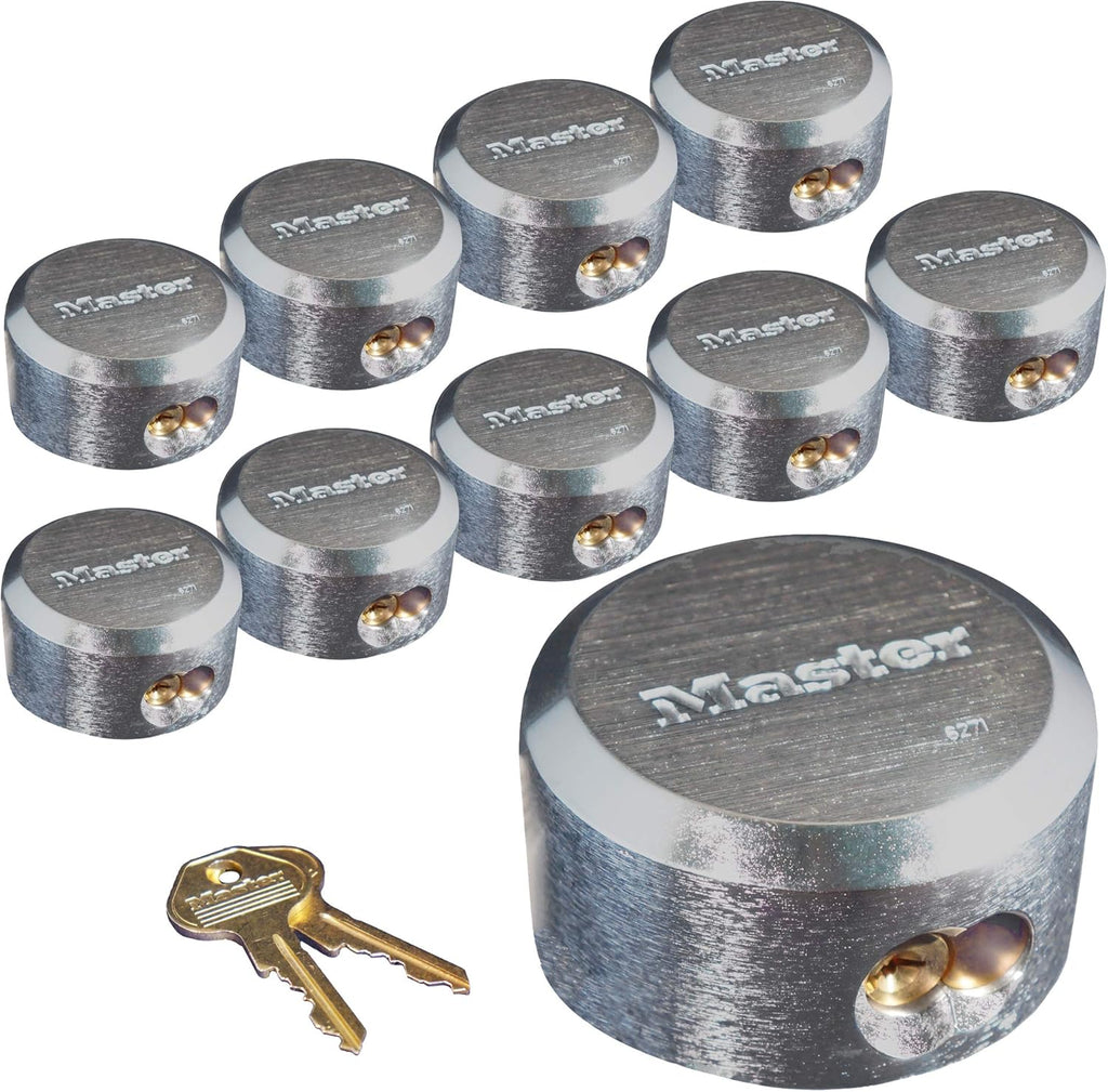 8 Pack Chrome Rekeyable Pin Tumbler Padlock Y799