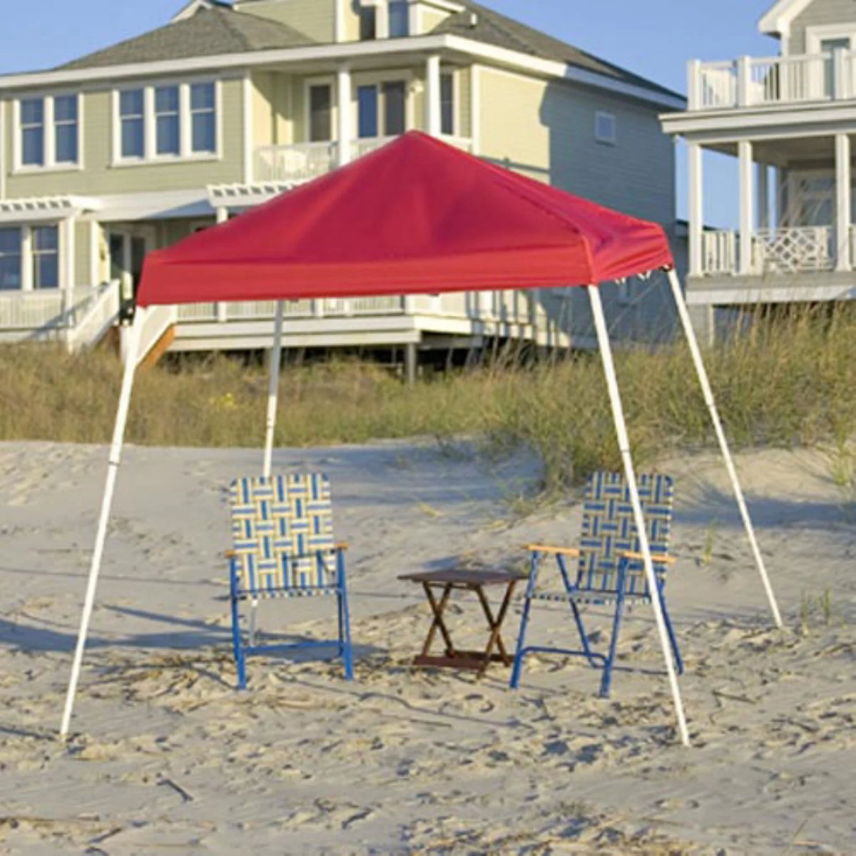 8' x 8' Pop-up Canopy Slant Leg Desert Bronze K7388