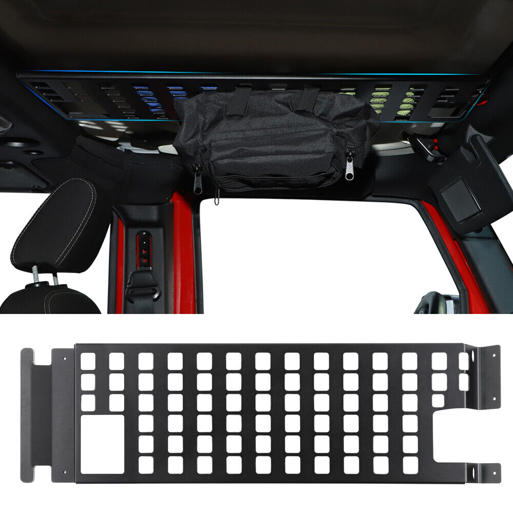 Black Roof Rack Hard Top Molle Luggage Panel Q38781