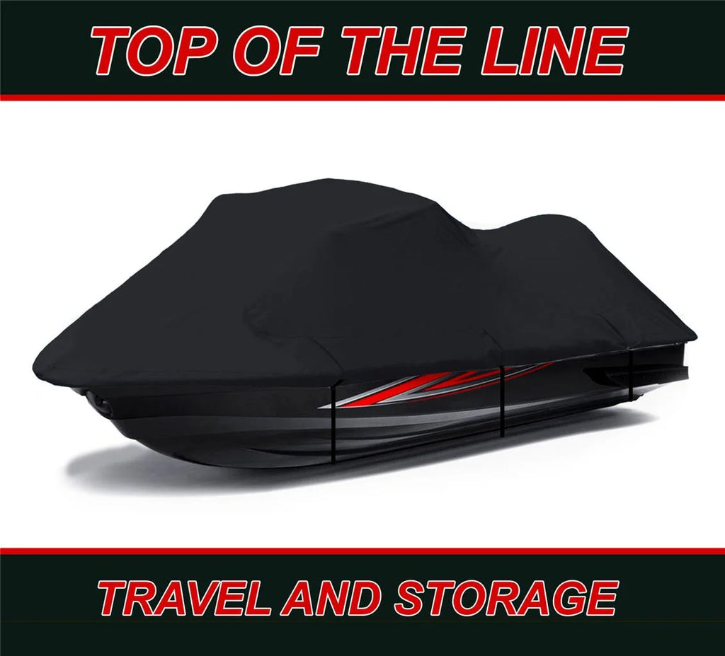 Black 600 Denier Jet Ski PWC Cover 2 Seater E227643