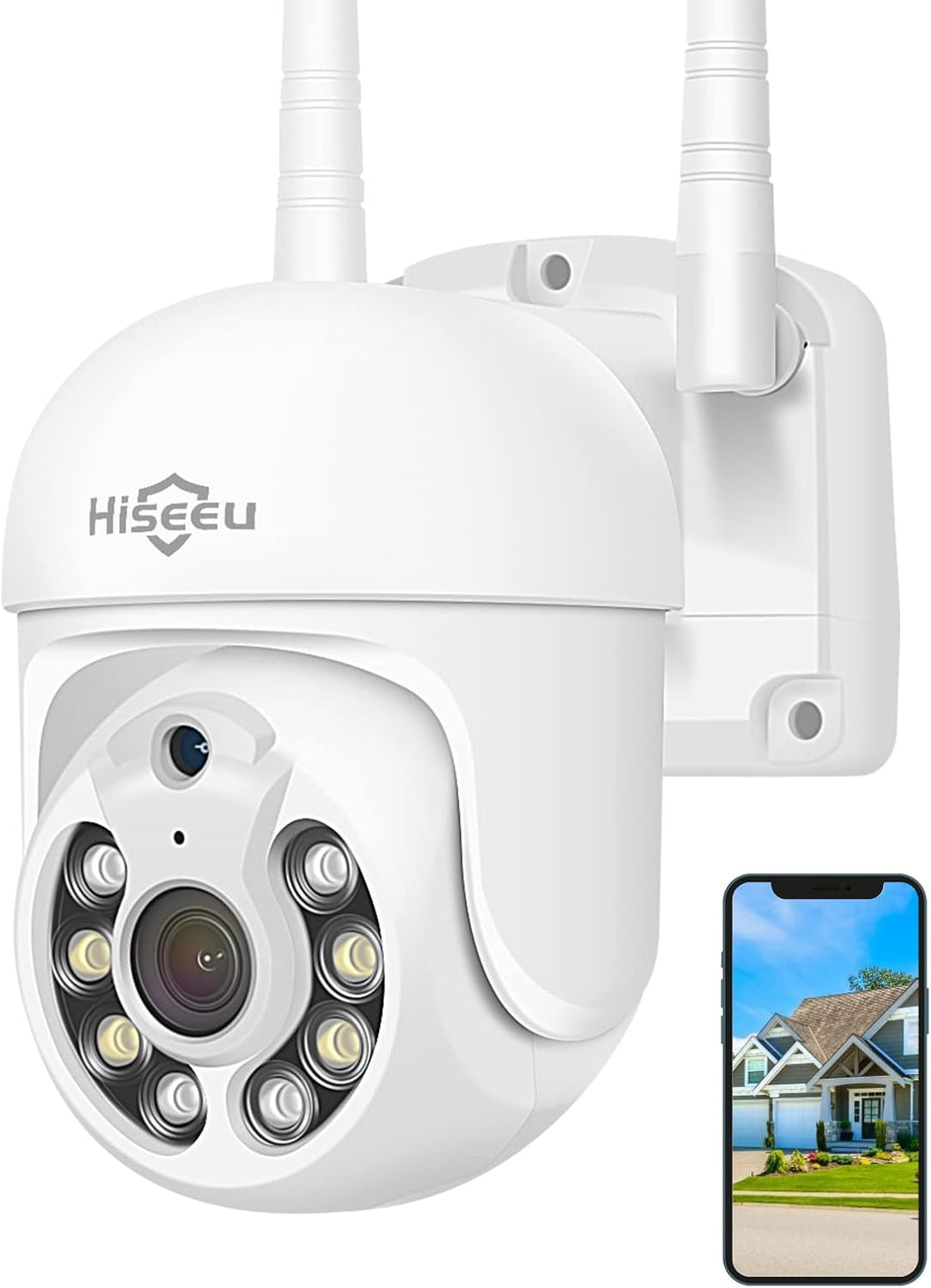 3MP Outdoor Wireless Security Camera with Floodlights H758