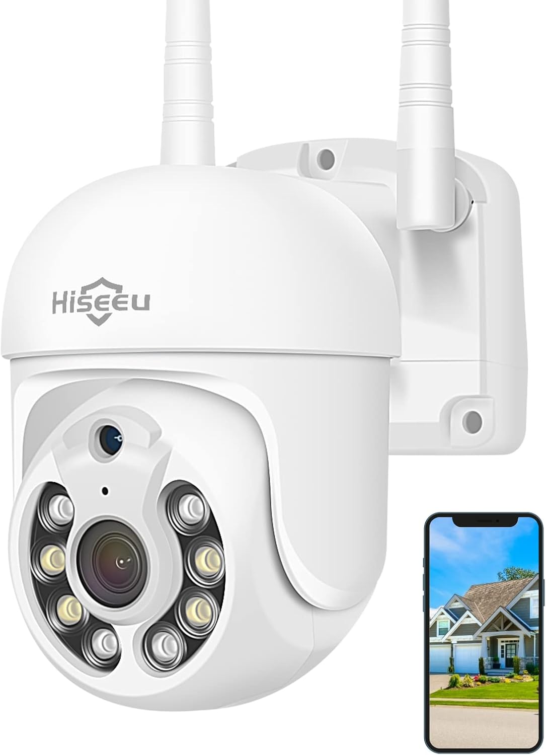 3MP Outdoor Wireless Security Camera with Floodlights H758