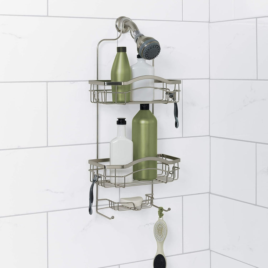 Over-The-Shower Caddy, Stainless Steel, Silver L6803