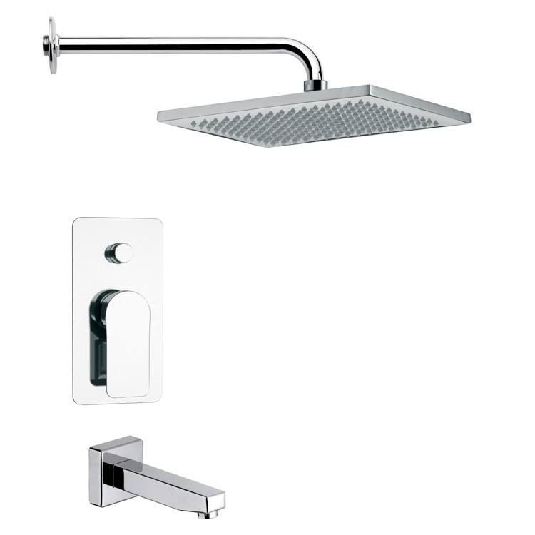 Chrome Tub and Shower Faucet C109