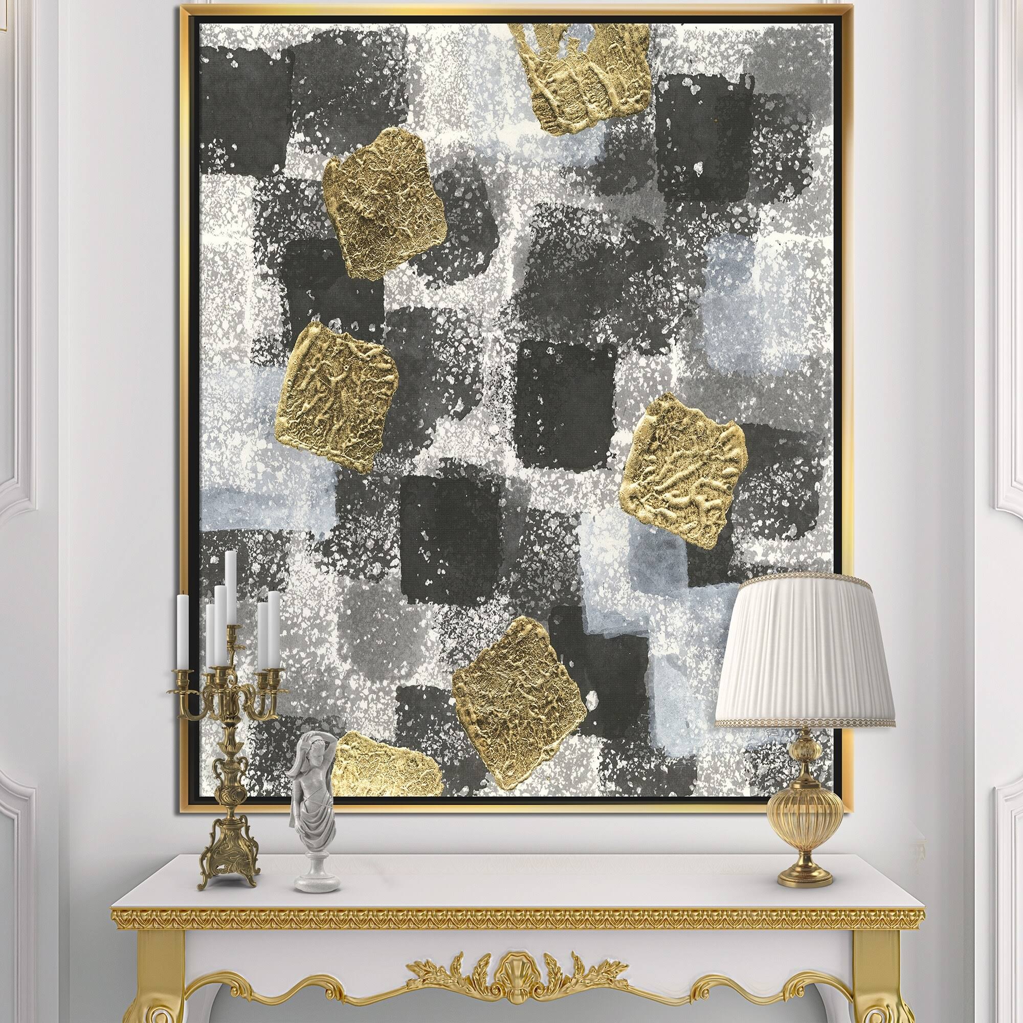Black Framed Canvas K6601